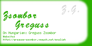 zsombor greguss business card